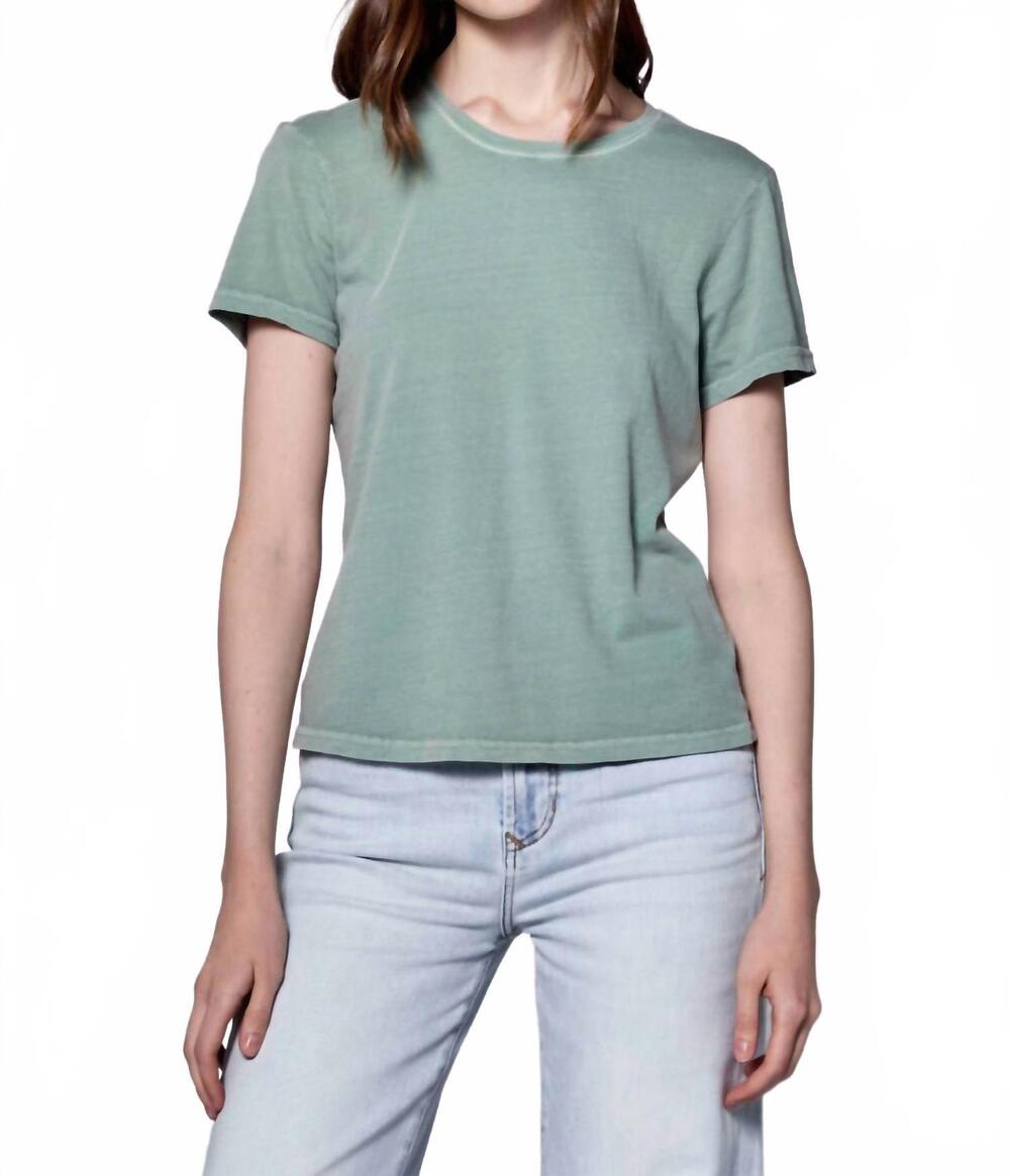 NEW DEAR JOHN DENIM unity crew neck tee in iceberg green